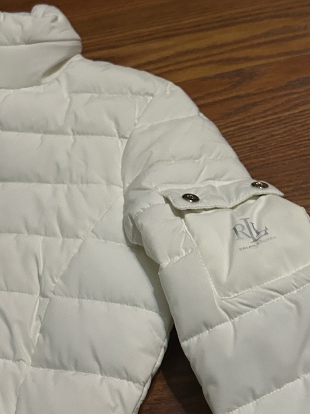 Lauren Ralph Lauren Stark White Quilted Travel Hooded Puffer Jacket Size XS - Picture 8 of 12